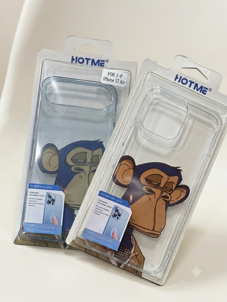 Bored Ape Graphic Clear Phone Case for iPhone