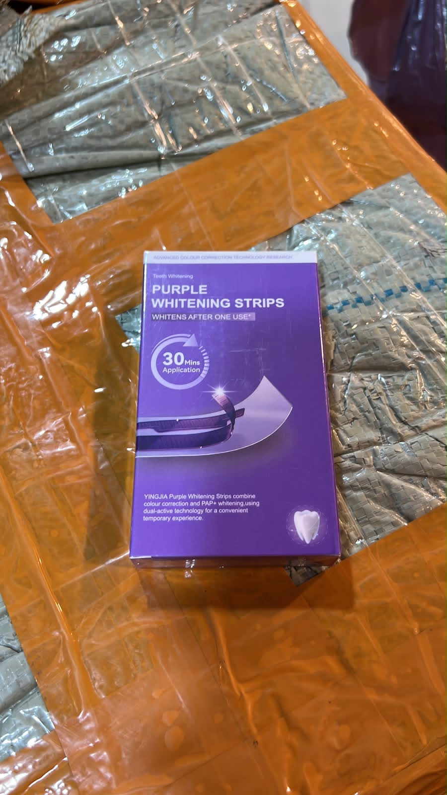 Purple Teeth Whitening Strips