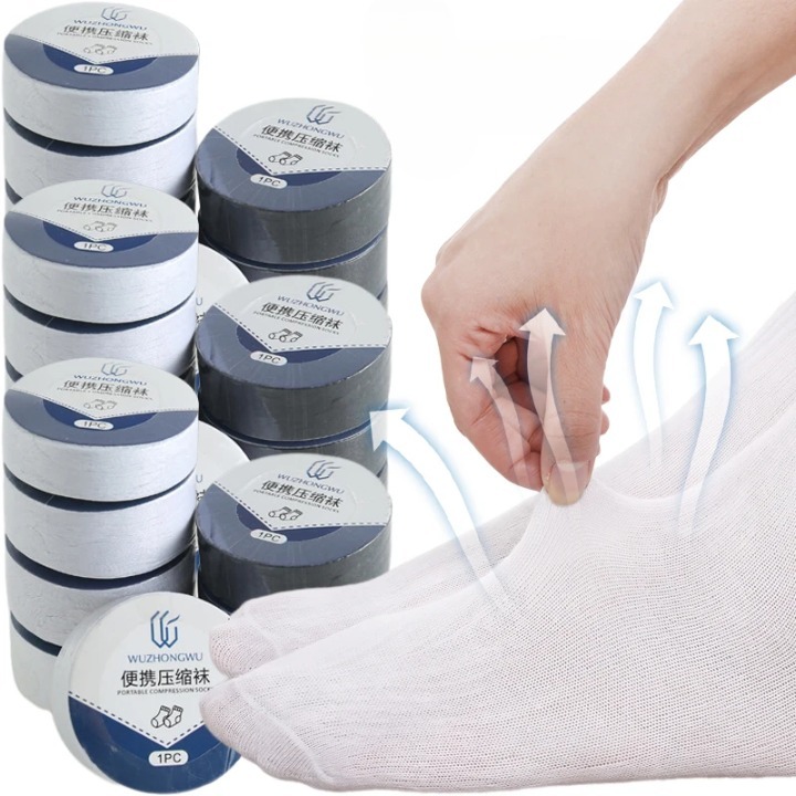 Disposable Compressed Ankle Socks – Unisex Athletic Socks