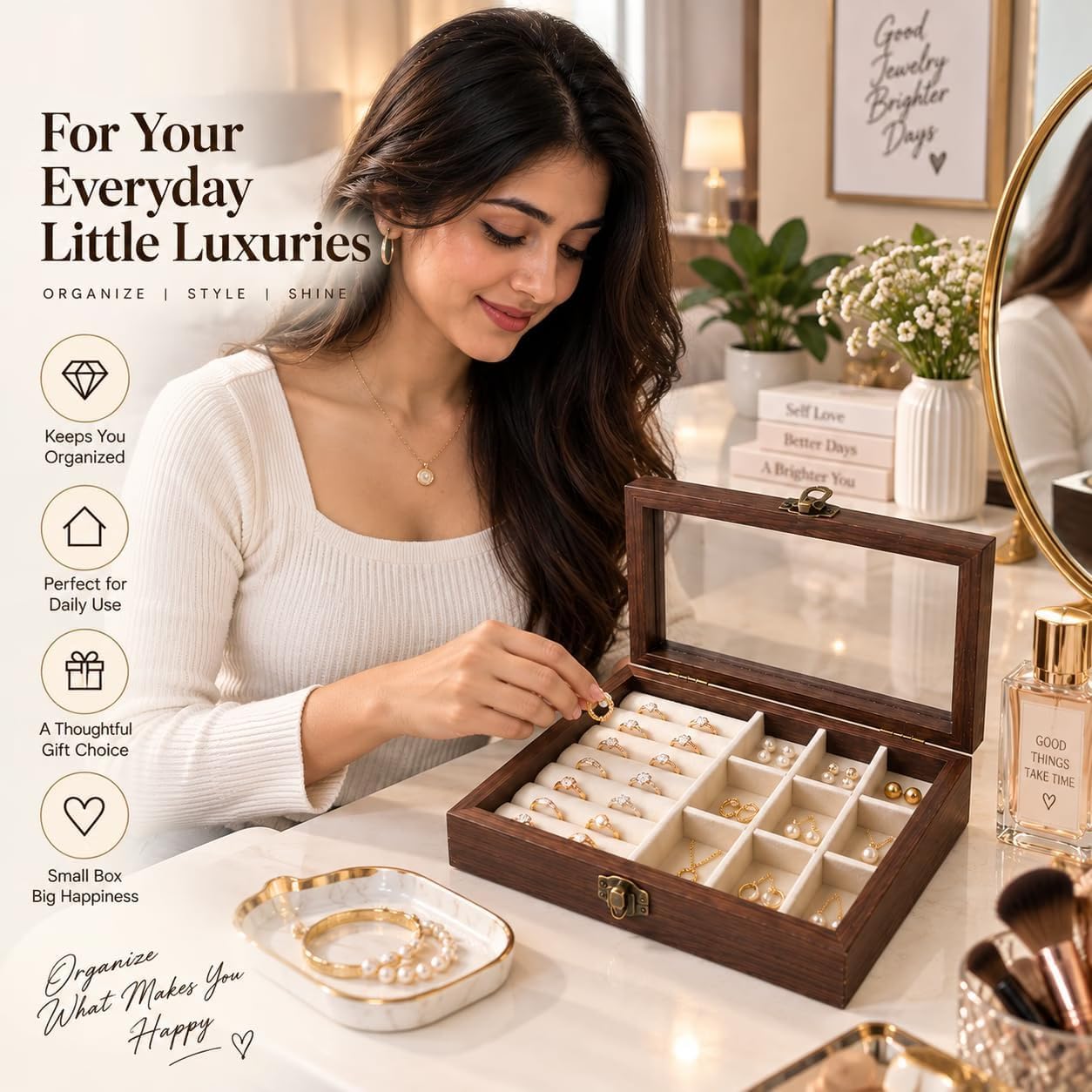 Wooden Jewellery Box – Elegant & Stylish Storage