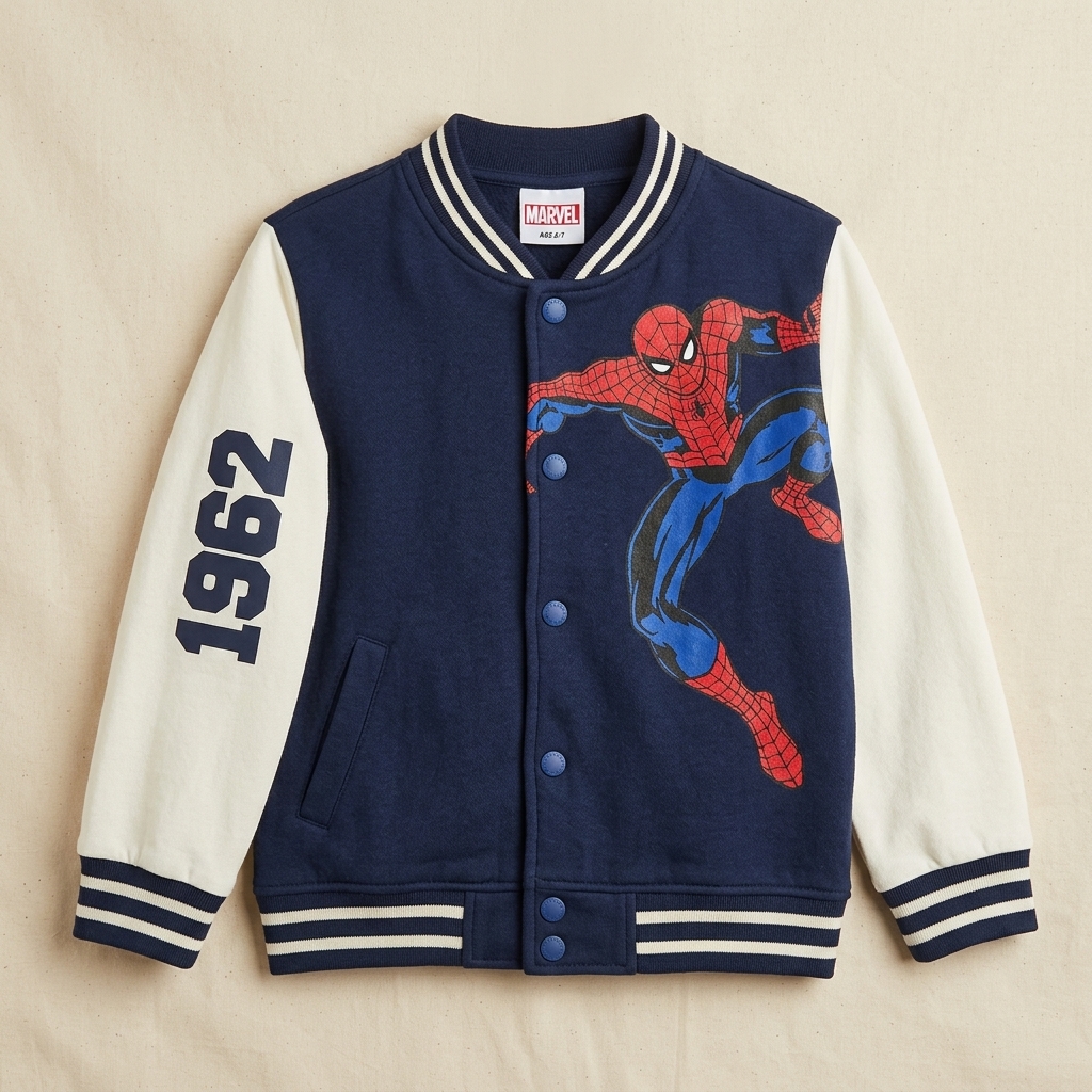 Marvel Spider-Man Kids' Varsity Jacket (6–7 Years)