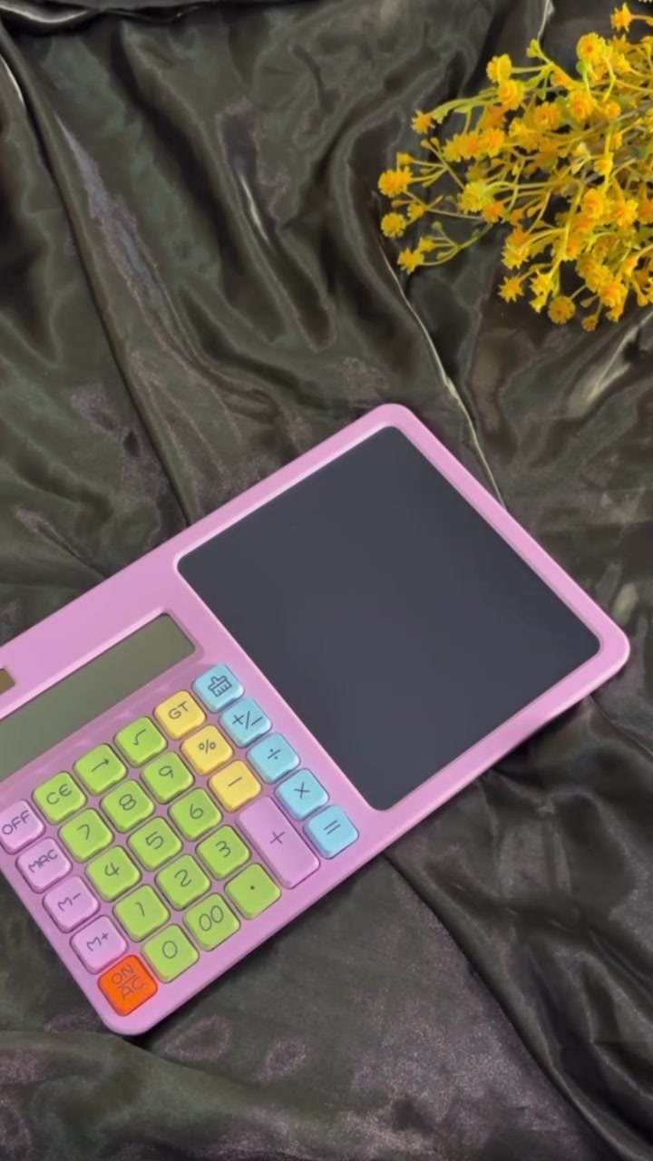 12 Digit Calculator with LCD Writing Tablet