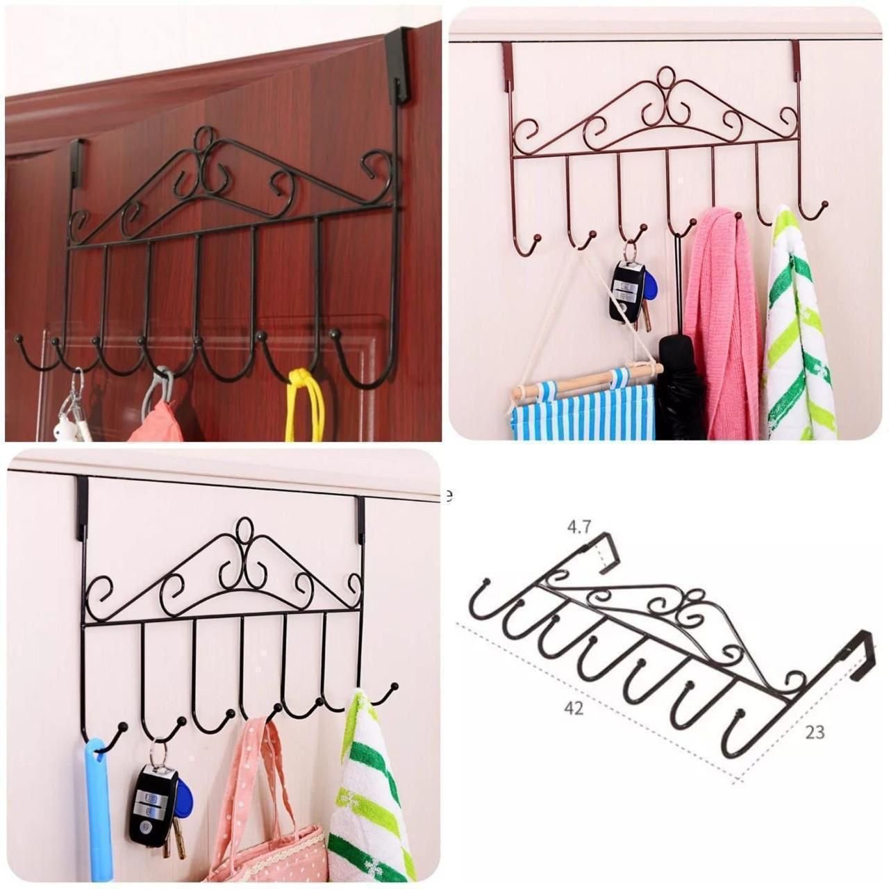 Over the Door Crown Hanger (7 Hooks)