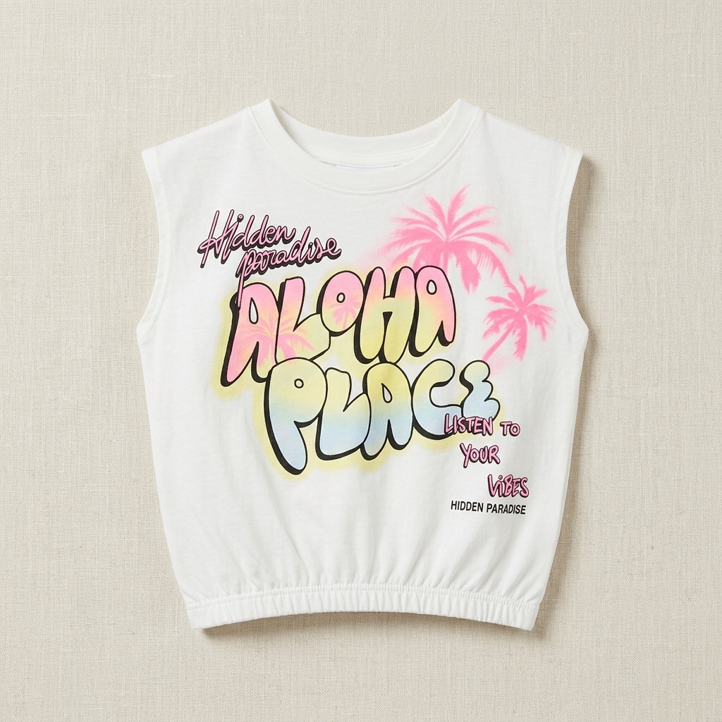 Zara Aloha Paradise Sleeveless Top (8–9 Years)
