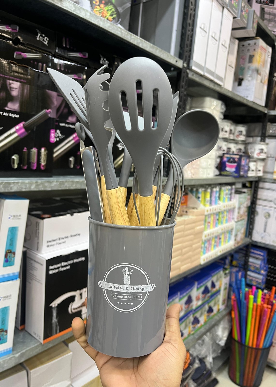 12 Pcs Silicone Kitchen Utensils Set with Holder