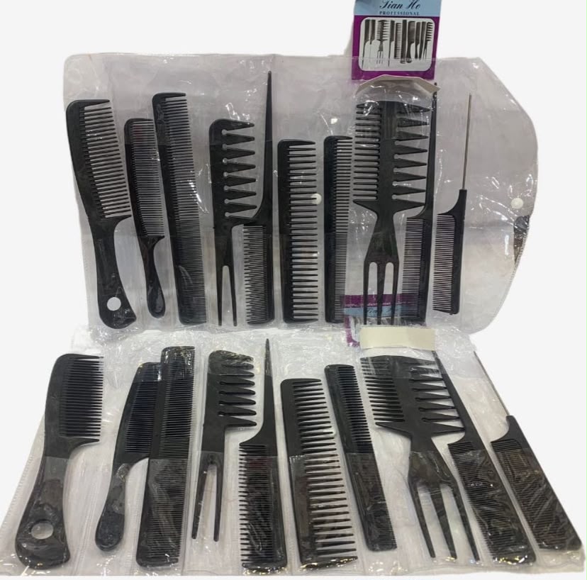 Professional Comb Set - 10 Pieces