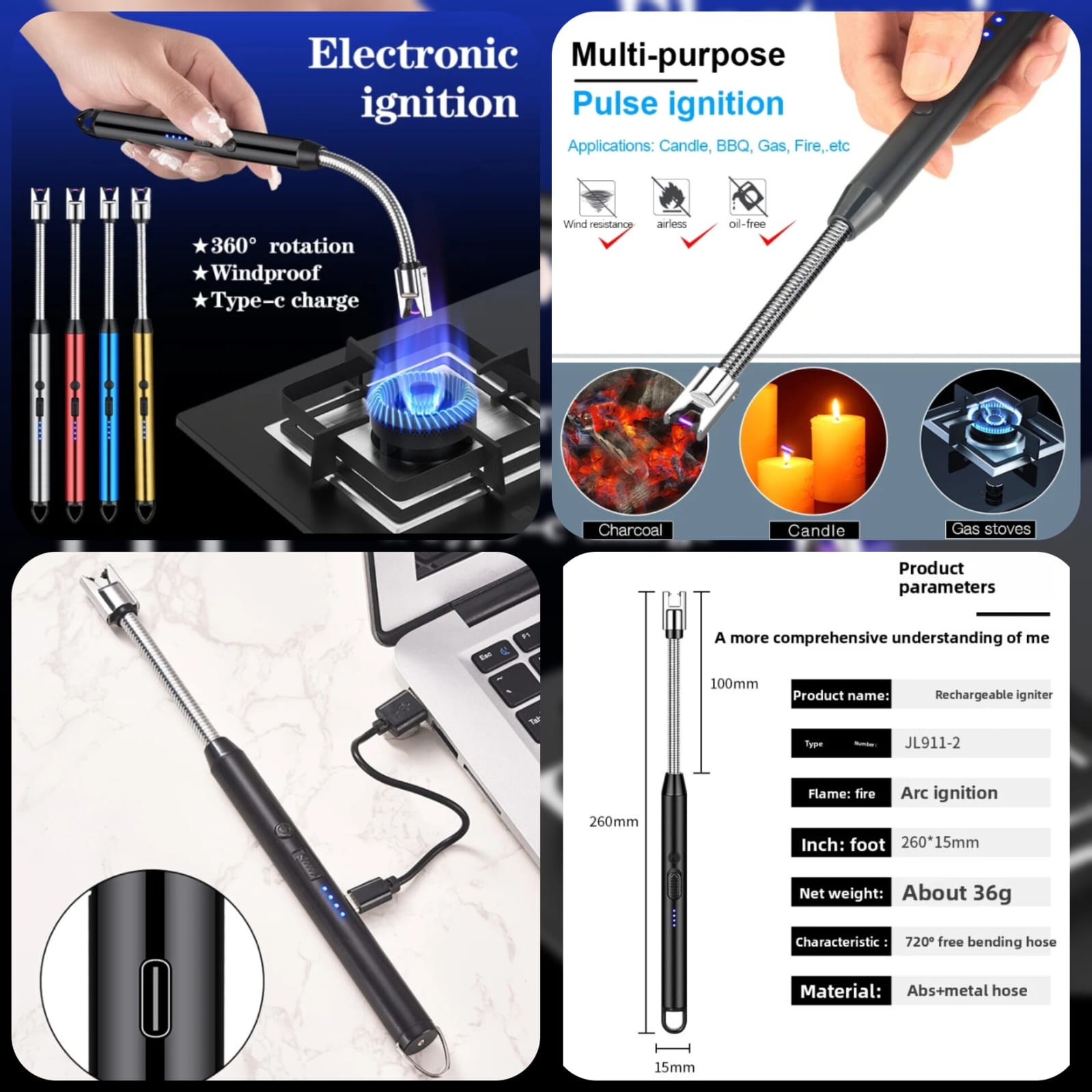 Rechargeable Arc Lighter (Metal Body)