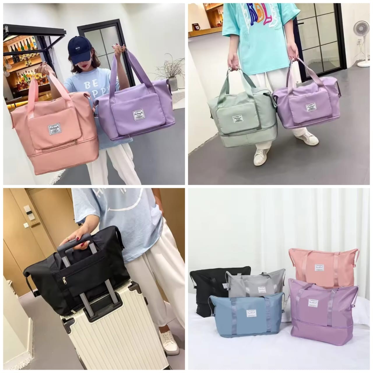 Expandable Oxford Travel Pillow Bag