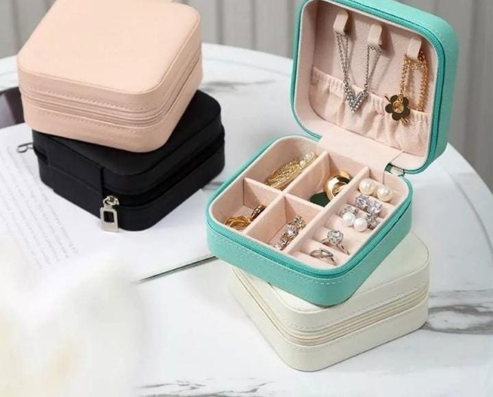 Leather Jewellery Organizer Box