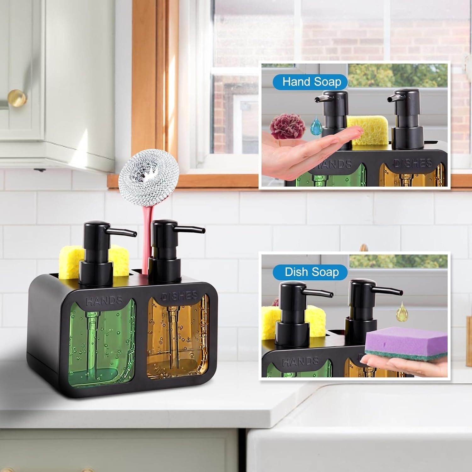 2-in-1 Multi Liquid Dispenser – Dual Chamber Soap & Liquid Pump