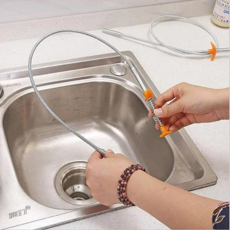 90cm Stainless Steel Sink Drain Cleaning Tool