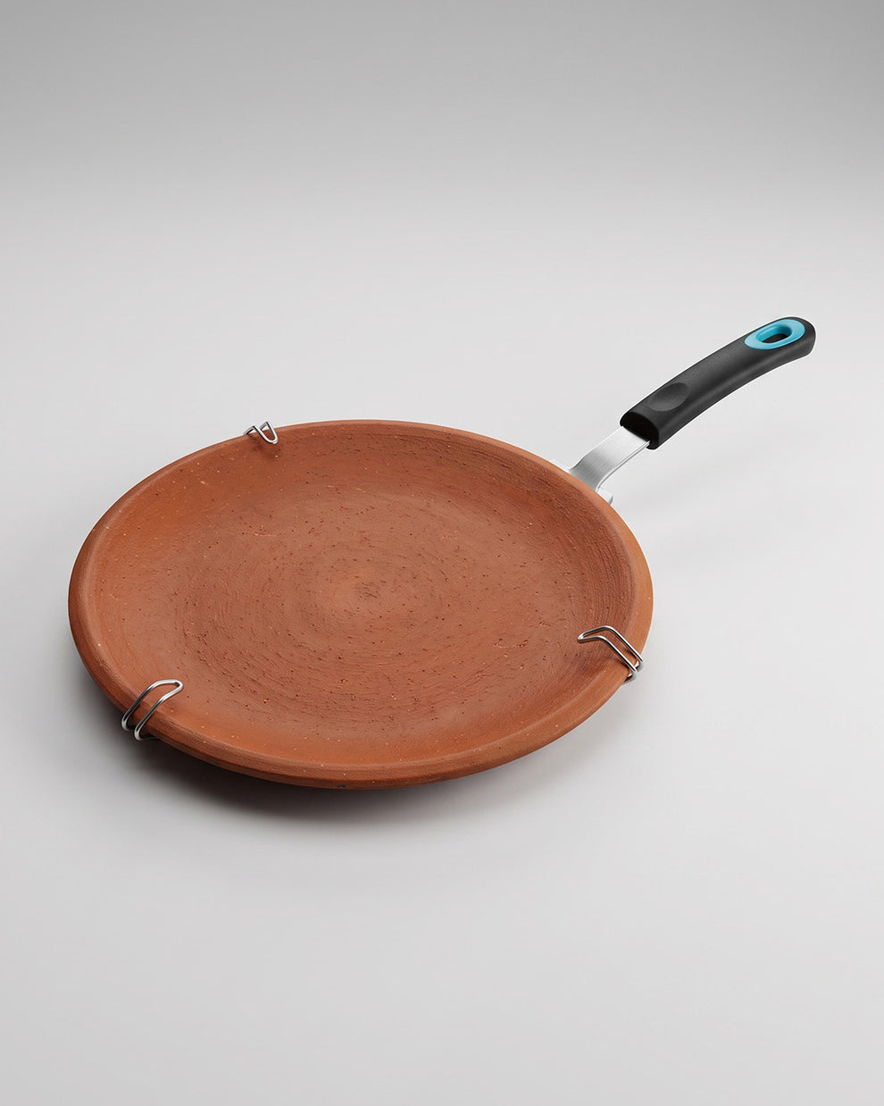 Clay Roti Tawa Glazed with Handle