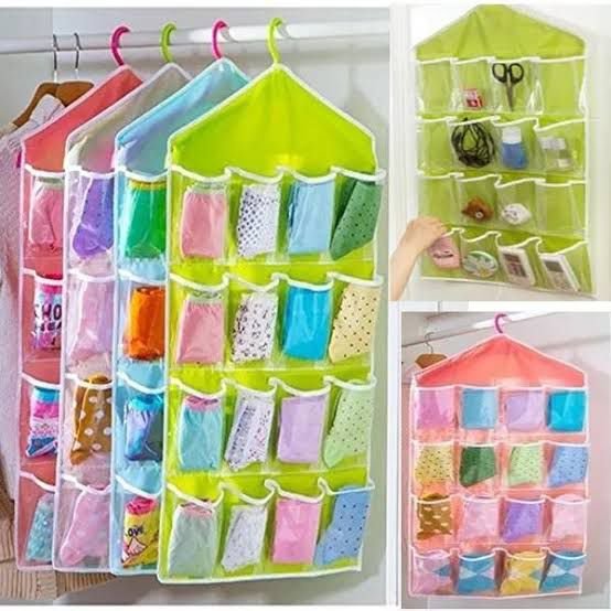 16 Pockets Hanging Socks Organizer
