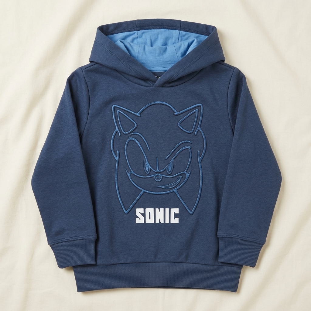Sonic the Hedgehog Kids' Navy Hoodie (6 Years)