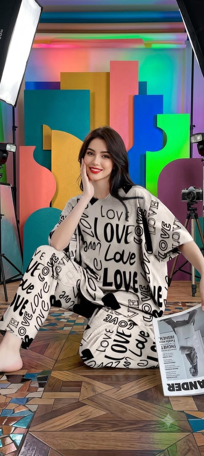 Love Letters Set Premium Nightwear Set
