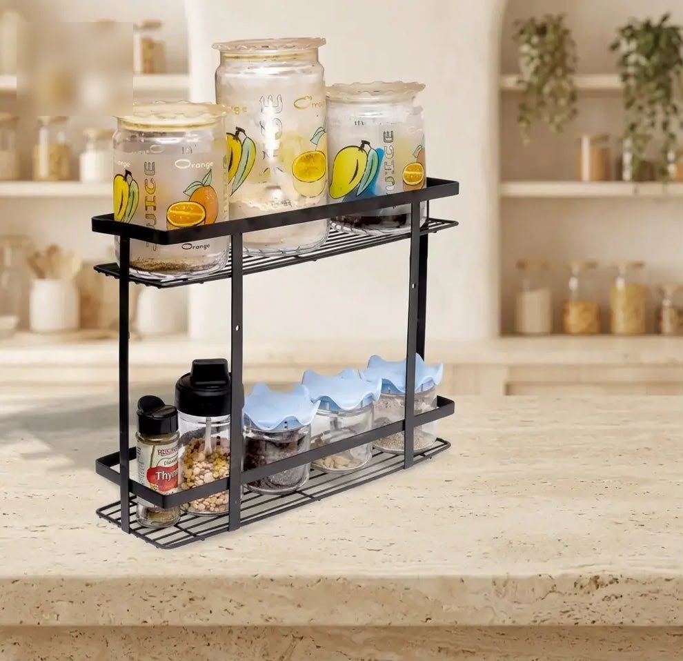 Metal 2 Layer Counter Top Shelf
